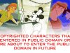 COPYRIGHTED CHARACTERS THAT ENTERED IN PUBLIC DOMAIN OR ARE ABOUT TO ENTER THE PUBLIC DOMAIN IN FUTURE