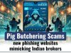 Pig Butchering Scams: new phishing websites mimicking Indian brokers