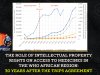 The role of intellectual property rights on access to medicines in the WHO African region 30 years after the TRIPS agreement.