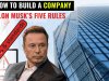 How to Build a Company: Elon Musk’s Five Rules