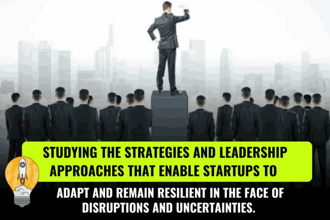 Studying the strategies and leadership approaches that enable startups to adapt and remain resilient in the face of disruptions and uncertainties.