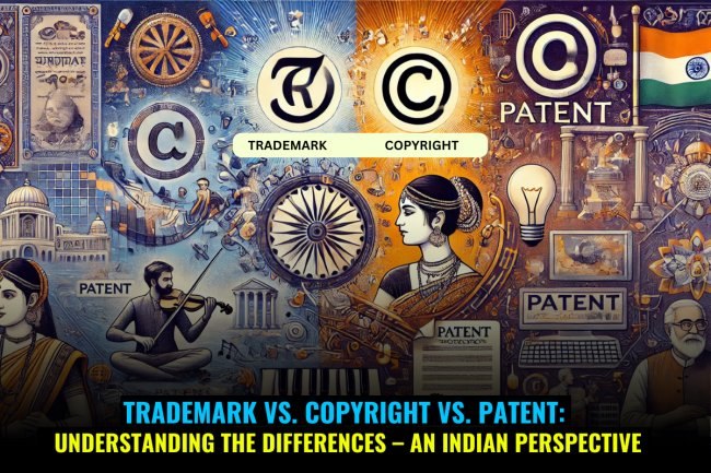 “TRADEMARK VS. COPYRIGHT VS. PATENT: UNDERSTANDING THE DIFFERENCES – AN INDIAN PERSPECTIVE”