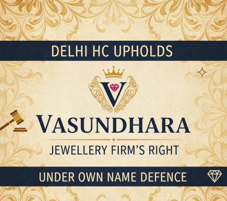 Delhi HC Upholds ‘Vasundhara’ Jewellery Firm’s Right Under Own Name Defence