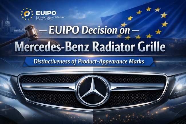 EUIPO Decision on Mercedes-Benz Radiator Grille: Distinctiveness of Product-Appearance Marks