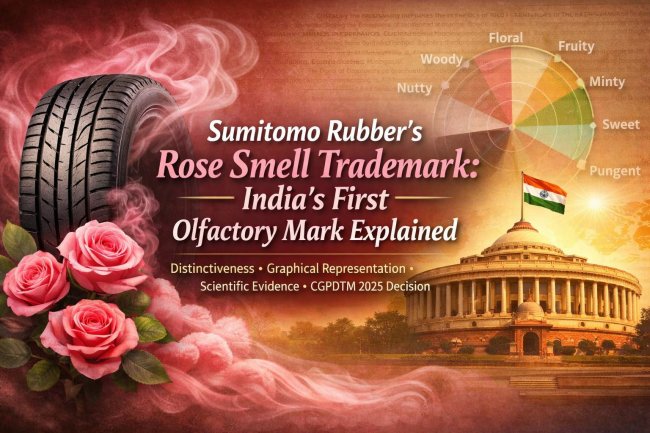 Sumitomo Rubber’s Rose Smell Trademark: India’s First Olfactory Mark Explained