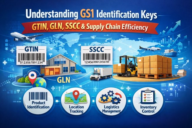 Understanding GS1 Identification Keys: GTIN, GLN, SSCC & Supply Chain Efficiency