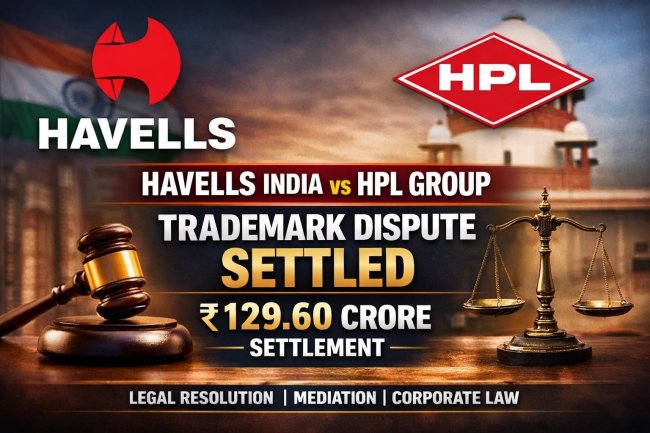 Havells India vs HPL Group Trademark Dispute Settled for ₹129.60 Crore – Key Legal Insights