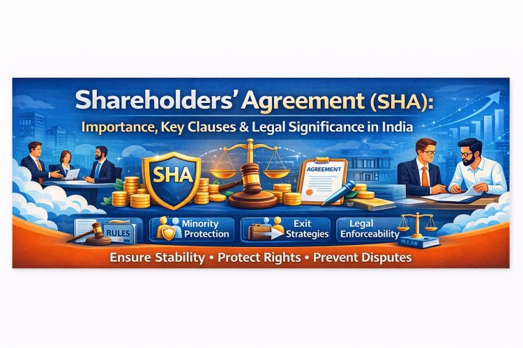 Shareholders’ Agreement (SHA): Importance, Key Clauses & Legal Significance in India