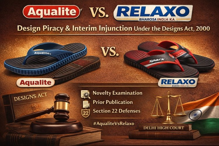 Aqualite Industries v Relaxo Footwears: Design Piracy & Interim Injunction Under the Designs Act, 2000