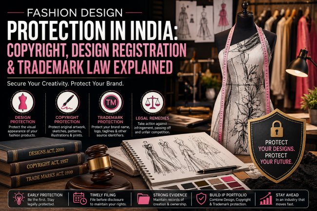 Fashion Design Protection in India: Copyright, Design Registration & Trademark Law Explained