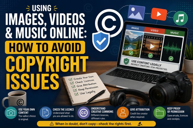 Using Images, Videos & Music Online: How to Avoid Copyright Issues
