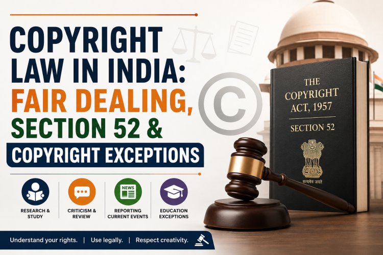 Copyright Law in India: Fair Dealing, Section 52 & Copyright Exceptions