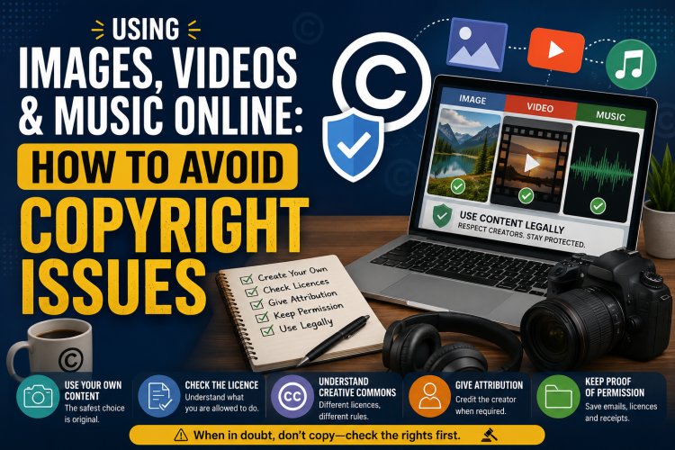 Using Images, Videos & Music Online: How to Avoid Copyright Issues