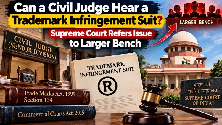 Can a Civil Judge Hear a Trademark Infringement Suit? Supreme Court Refers Issue to Larger Bench