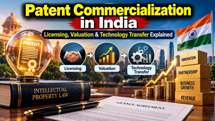 Patent Commercialization in India | Licensing, Valuation & Technology Transfer Explained