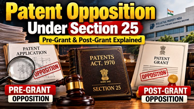 Patent Opposition Under Section 25 | Pre-Grant & Post-Grant Explained