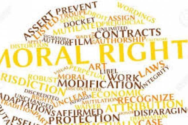 MORAL RIGHTS IN A COPYRIGHT 