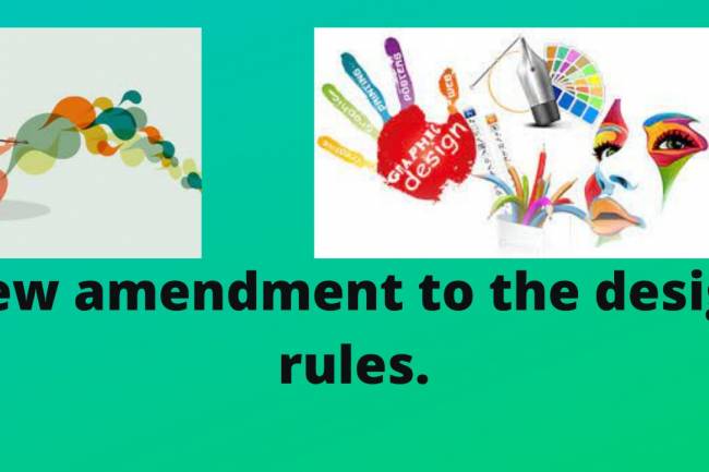 NEW AMENDMENT TO THE DESIGN RULES