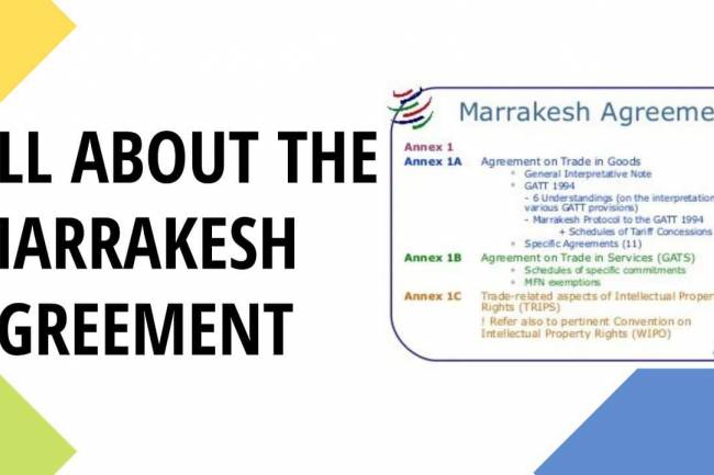 ALL ABOUT THE MARRAKESH AGREEMENT