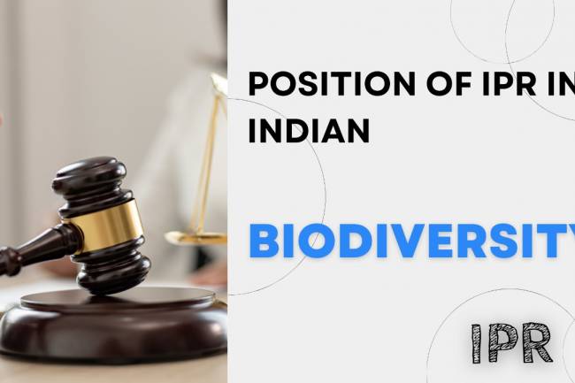 Position of IPR in Indian Biodiversity 