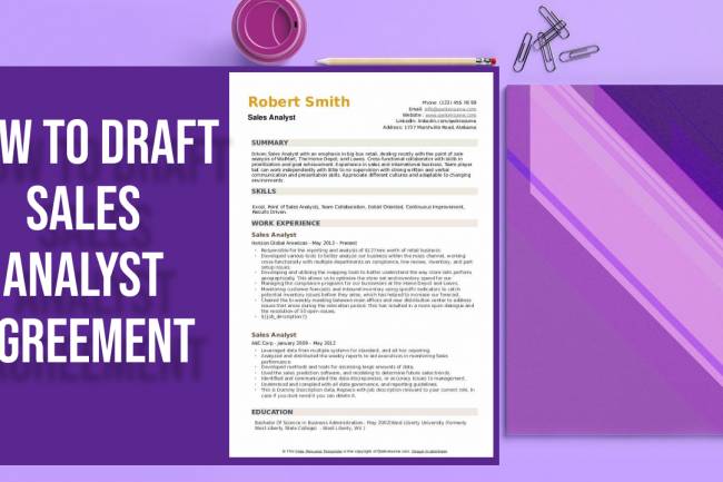 How to draft Sales Analyst Agreement?