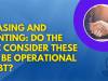 LEASING AND RENTING: DO THE IBC CONSIDER THESE TO BE OPERATIONAL DEBT?