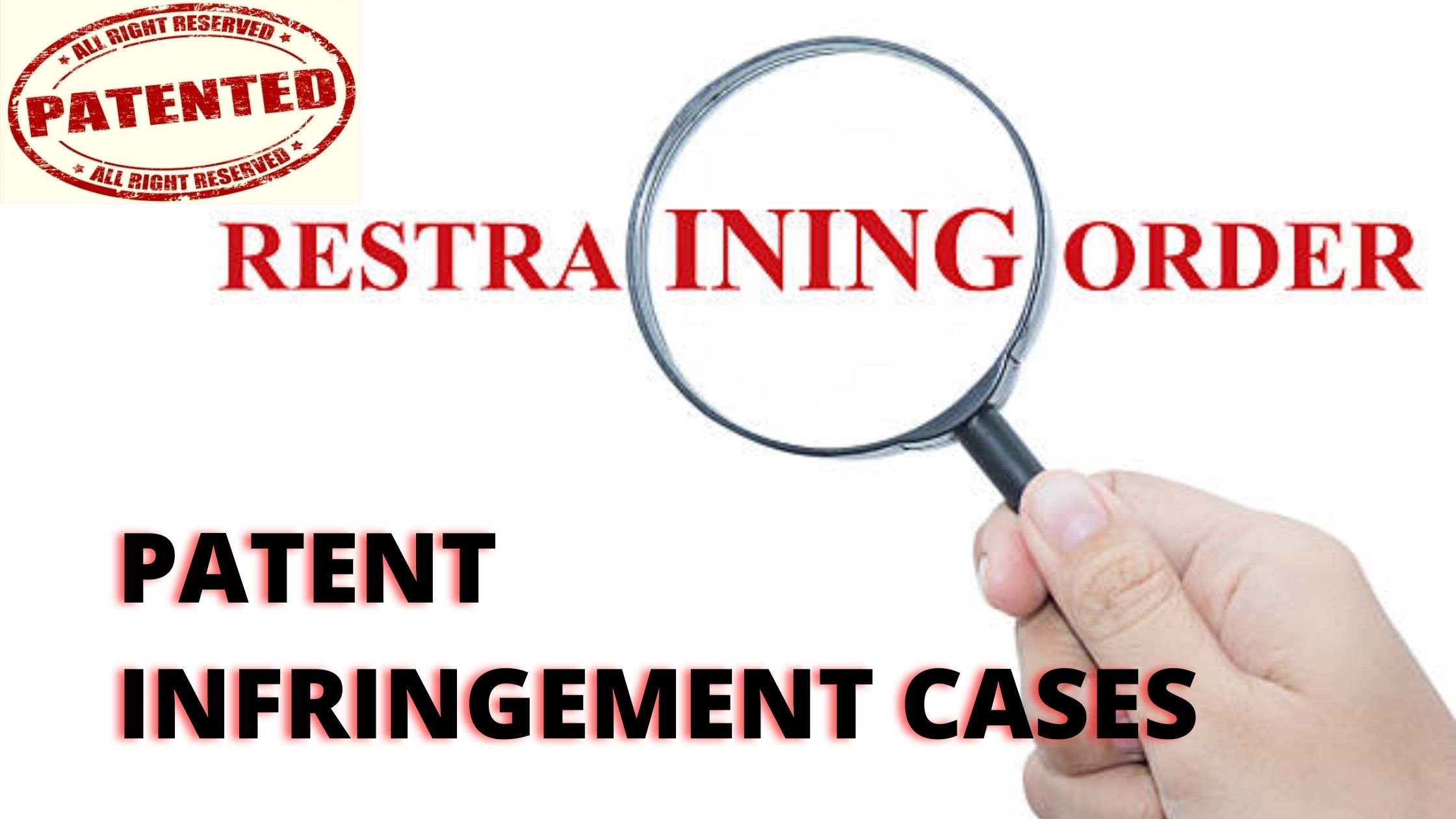 Injunctions and Restraining Orders in Patent Infringement Cases