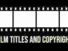 Film Titles and Copyright Law