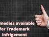 Remedies available for Trademark Infringement