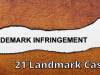 Landmark Infringement Cases of Infringement of Trademark