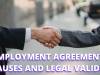 EMPLOYMENT AGREEMENT- CLAUSES AND LEGAL VALIDITY