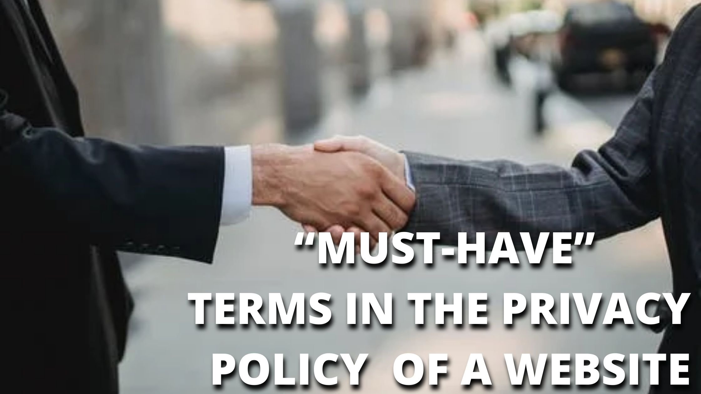 “MUST-HAVE” TERMS IN THE PRIVACY  POLICY  OF A WEBSITE